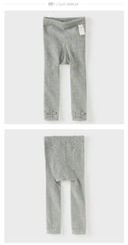 Dave & Bella Girls' Grey Tights – Cute Autumn Pantyhose for Kids Ages 3–12