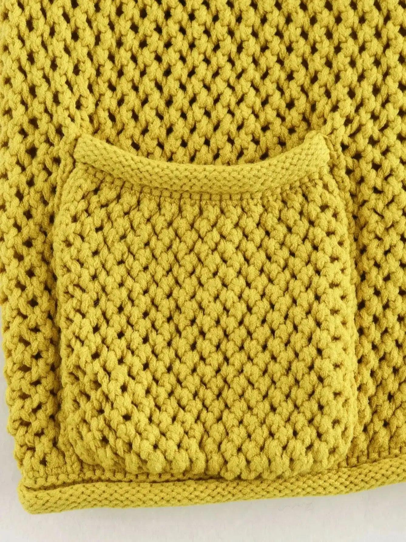 Cropped Chunky Knit Top Sleeveless Front Button Patch Pockets Waistcoat S550892b942904bd9b970f025271931d2N STYLEINGER