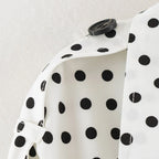 Women’s Polka Dot Double-Breasted Trench Coat