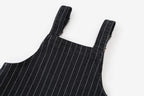 Conjuntos de Sudores para Irmãos Chalet - Conjunto Infantil Pinstripe Preto Envelhecido
