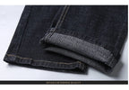 Men's Soft Straight Denim Pants Classic Business Black Biker Jeans Overalls Masculino Pantalone Hombre Mannen Homme
