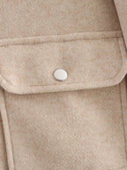 Women's Zipper Jacket Coat Winter Long Sleeve Pocket Outerwear Coat Short Street Elegant