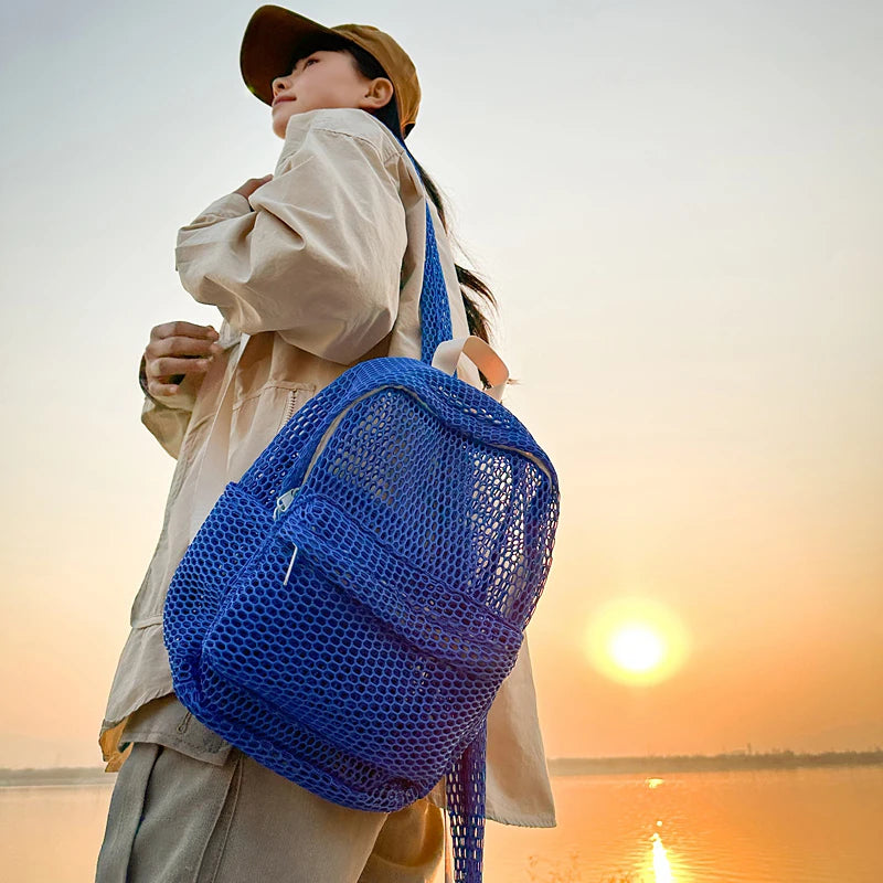 Small Mesh Backpack for Women - 2025 Travel Backpacks S571aa41bb36244cfba947ca412c5a427U STYLEINGER