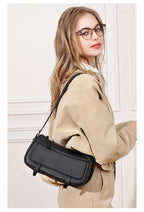 Women's Vintage Genuine Leather Crossbody Bag – Soft Cowhide Bowling Shoulder Bag