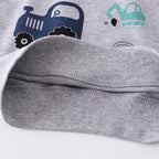 Boys' Sweatshirt Cotton Cartoon Vehicle Print Pullover Full-Sleeve Autumn Kids Top