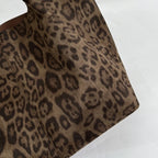 Women's Leopard Print Faux Leather Tote Shoulder Bag