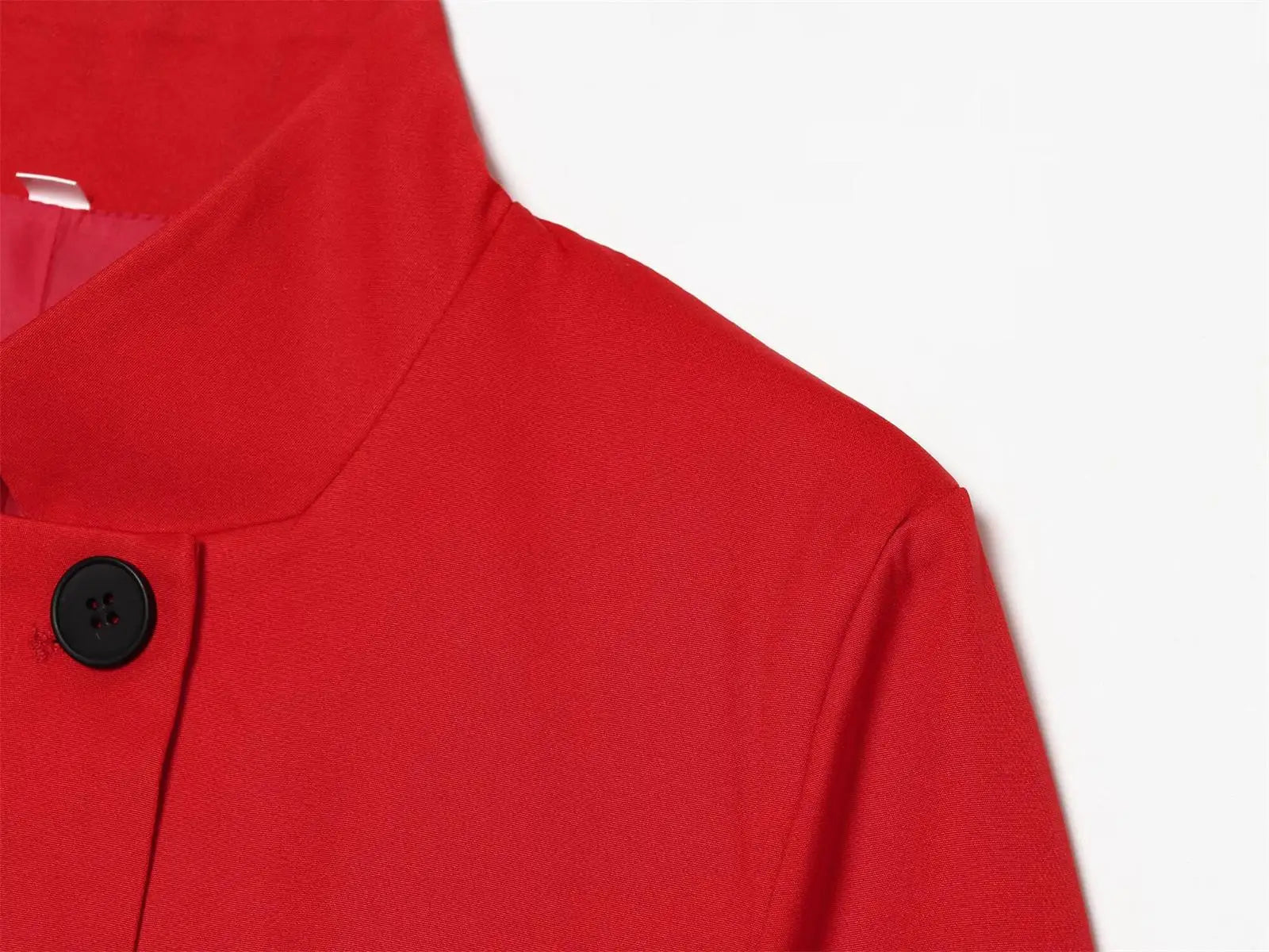 Casual Women Turtleneck Blazer Simple and Comfortable Half Sleeve Solid Color Texture Elegance High Street Coat