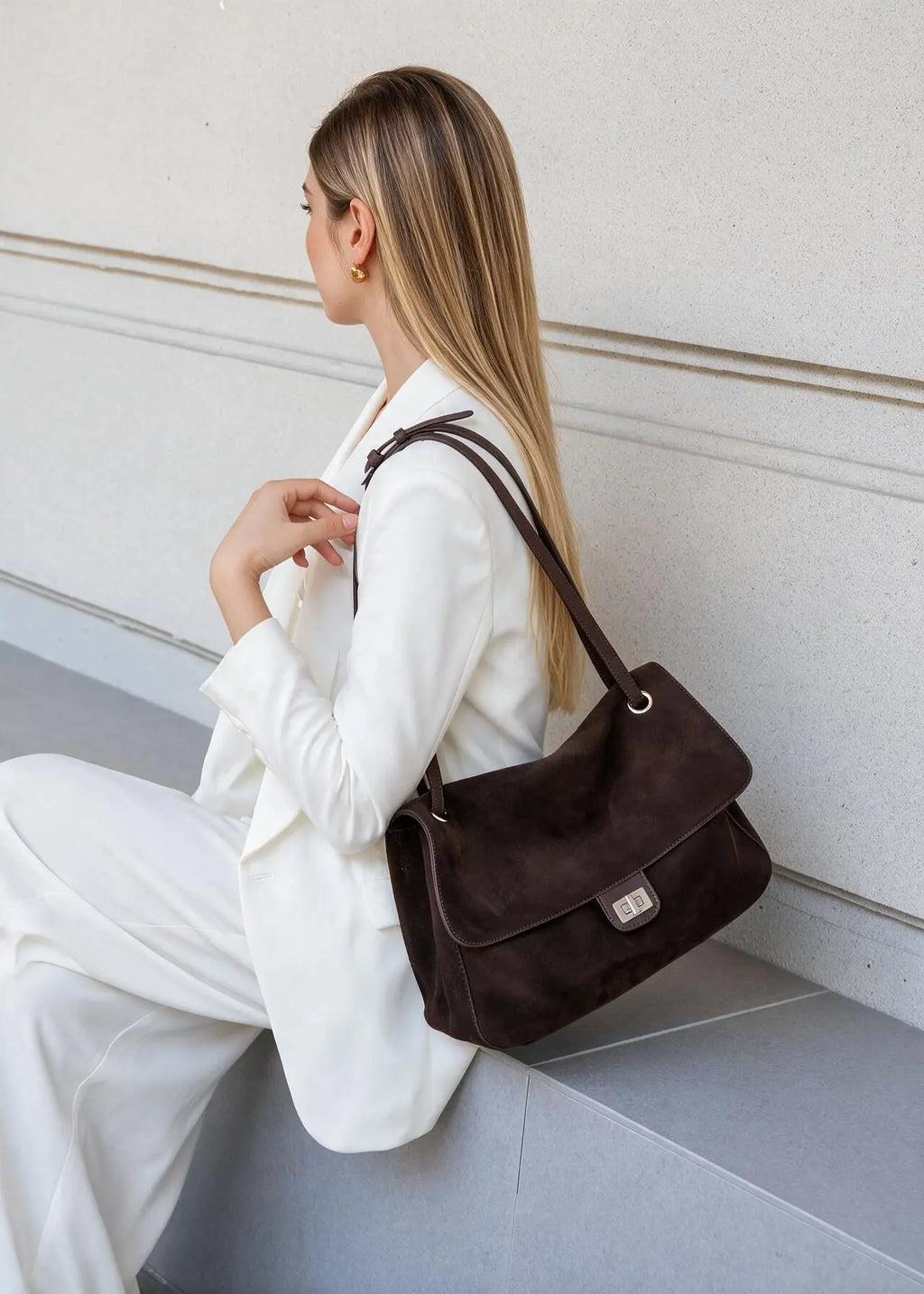 Women's Genuine Leather Large Capacity Tote Bag – Vintage Cowhide Shoulder & Crossbody