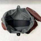 Women's Hobo Bag Vintage Large-Capacity Soft Faux-Suede Hasp Shoulder Bag with Phone Pocket