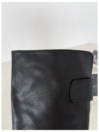 Women's Square Toe Knee-High Boots with Slim Heels