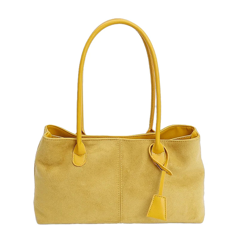 Women's Retro PU Leather Underarm Tote Bag – Casual Shoulder Handbag
