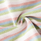 Dave & Bella Girls' Striped Hooded Knit Jacket – Cotton Zip-Up Cardigan for Kids