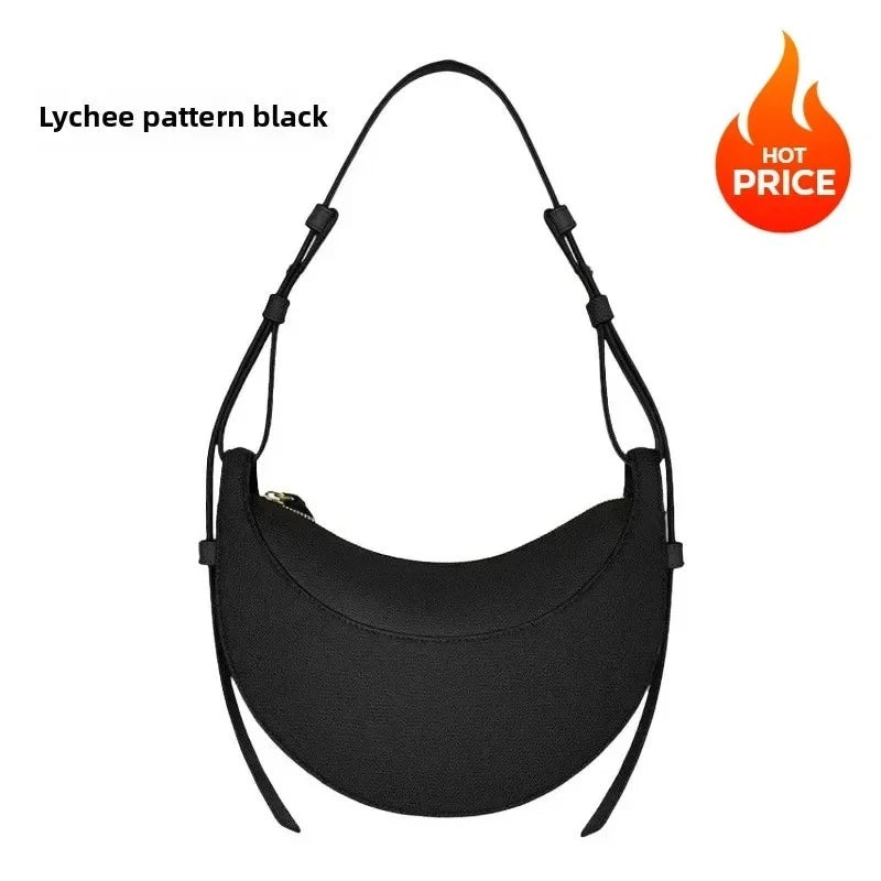 Textured Crescent Women Bag, Underarm Handbag, Single Shoulder Crossbody Bag S62888a1217a941fe9e9ae772ce291a5f0 STYLEINGER