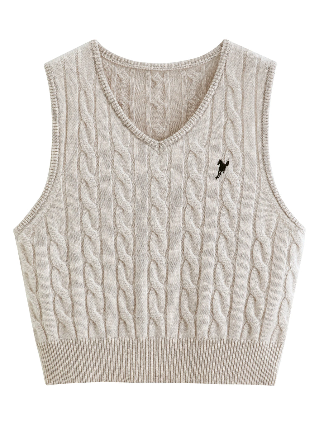Women's Vest 100% Pure Wool V-Neck Knit Sleeveless Pullover Regular Fit Elegant Office Casual Winter Sweater