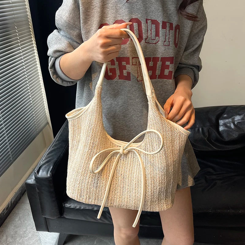 Big Straw Weave Tote Bag for Women - Summer 2025 S66d59df02bbc43d68f8125af84623b47K STYLEINGER