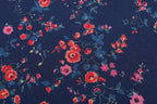 Vestido Varsity de Denim Azul Marinho para Crianças com Bordado