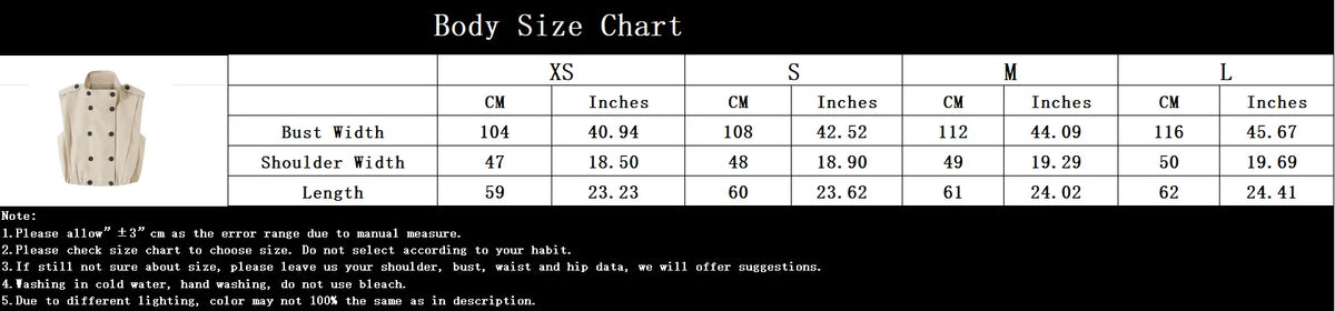 Casual Chic Women Tank Vest Top Stand Collar Double Breasted Sleeveless Top Fashion
