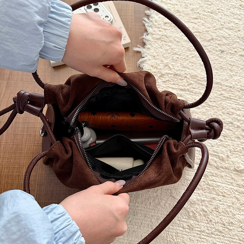 Women's Soft PU Tote Shoulder Bag with Hasp Closure