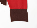 Women's Striped Polo Sweater Casual Long Sleeve Loose Pullover