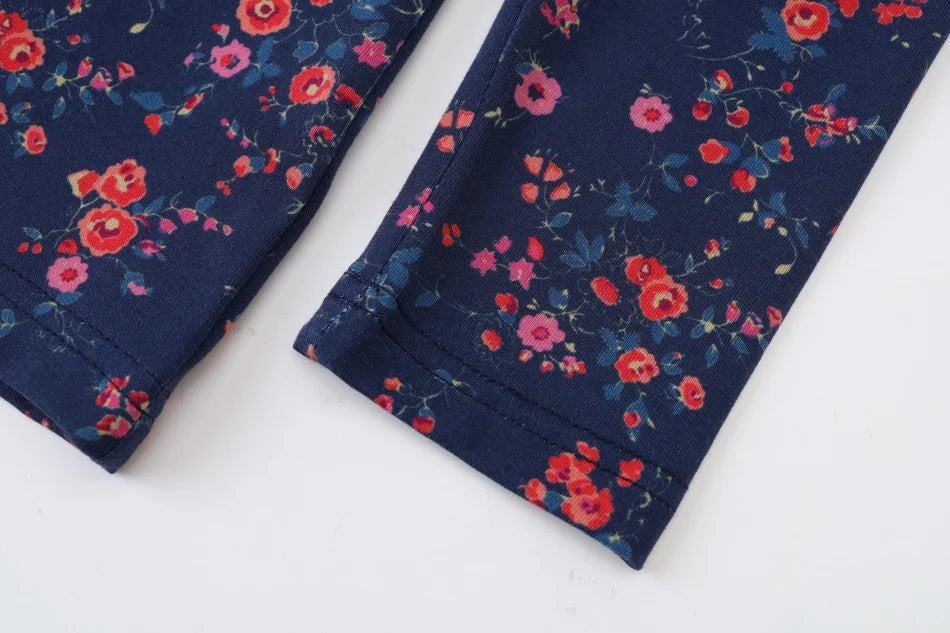 Vestido Varsity de Denim Azul Marinho para Crianças com Bordado