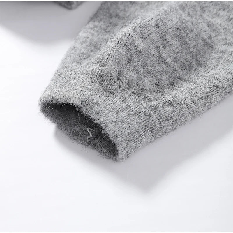 Women's Cardigan Knit Open-Stitch Button O-Neck Loose Full-Sleeve Casual Autumn Winter Sweater