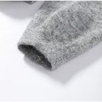 Women's Cardigan Knit Open-Stitch Button O-Neck Loose Full-Sleeve Casual Autumn Winter Sweater