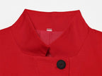 Casual Women Turtleneck Blazer Simple and Comfortable Half Sleeve Solid Color Texture Elegance High Street Coat