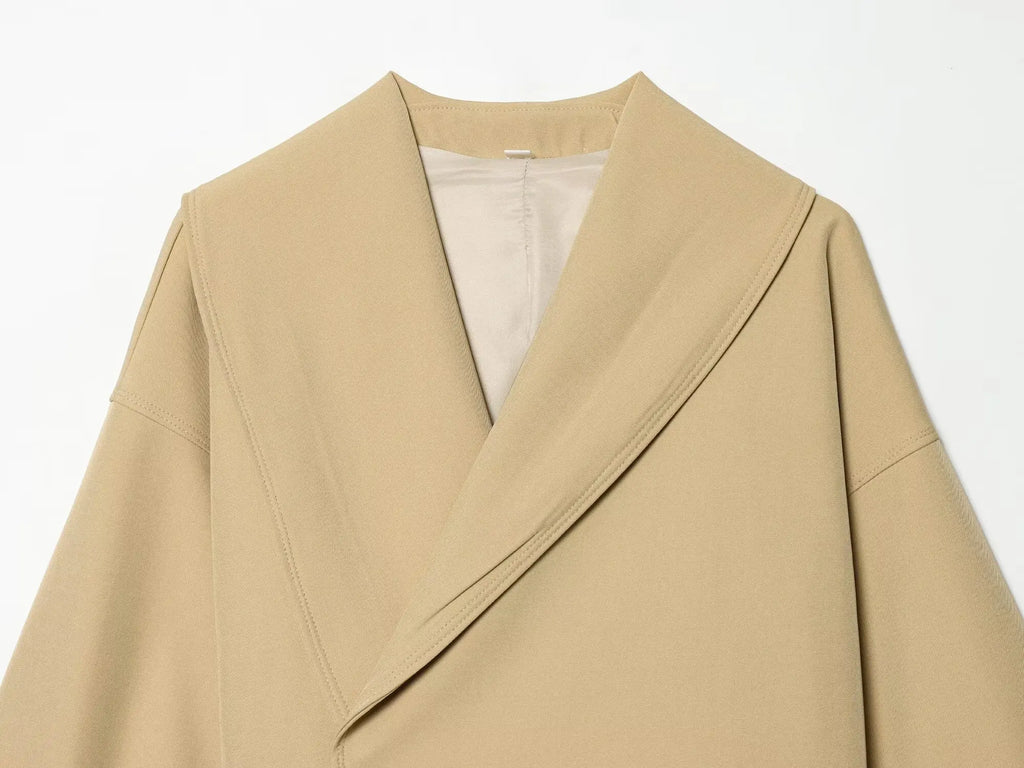 Women's Fashion Cropped Jackets V-Neck Long Sleeves With Bow Solid Pullover Chic Lady Outfits