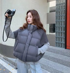 Women's Quilted Puffer Vest with Stand Collar