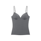 Women's Top Solid Backless Corset V-Neck Thin-Strap Cami Tank Top