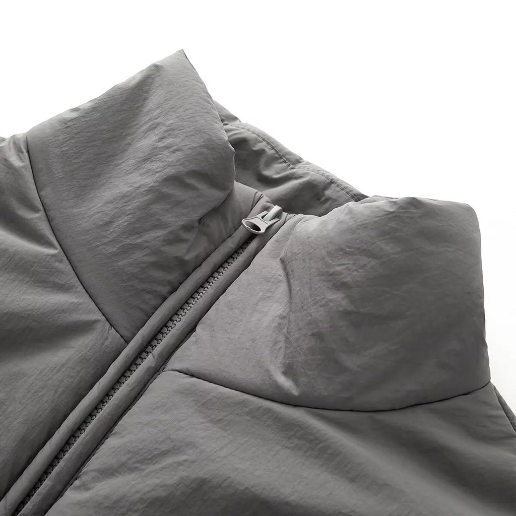 Women's Fashion Jackets Coats Front Zipper With Pockets Solid High Neck Long Sleeves Chic Lady Outfits