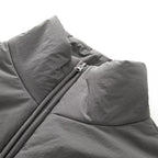 Women's Fashion Jackets Coats Front Zipper With Pockets Solid High Neck Long Sleeves Chic Lady Outfits