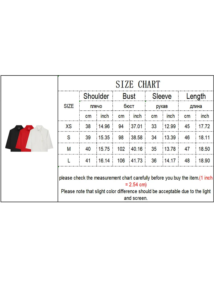 Casual Women Turtleneck Blazer Simple and Comfortable Half Sleeve Solid Color Texture Elegance High Street Coat