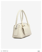 Women's Genuine Leather Bowling Shoulder Bag – Vintage Cowhide Crossbody