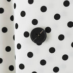 Women’s Polka Dot Double-Breasted Trench Coat