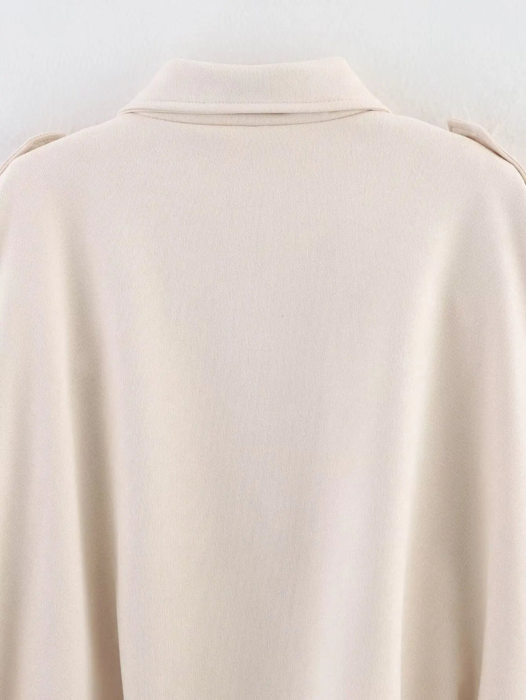 Women's Suede Textured Bomber Jacket Long Sleeve Lapel Collar Loose Coats Casual Outerwear