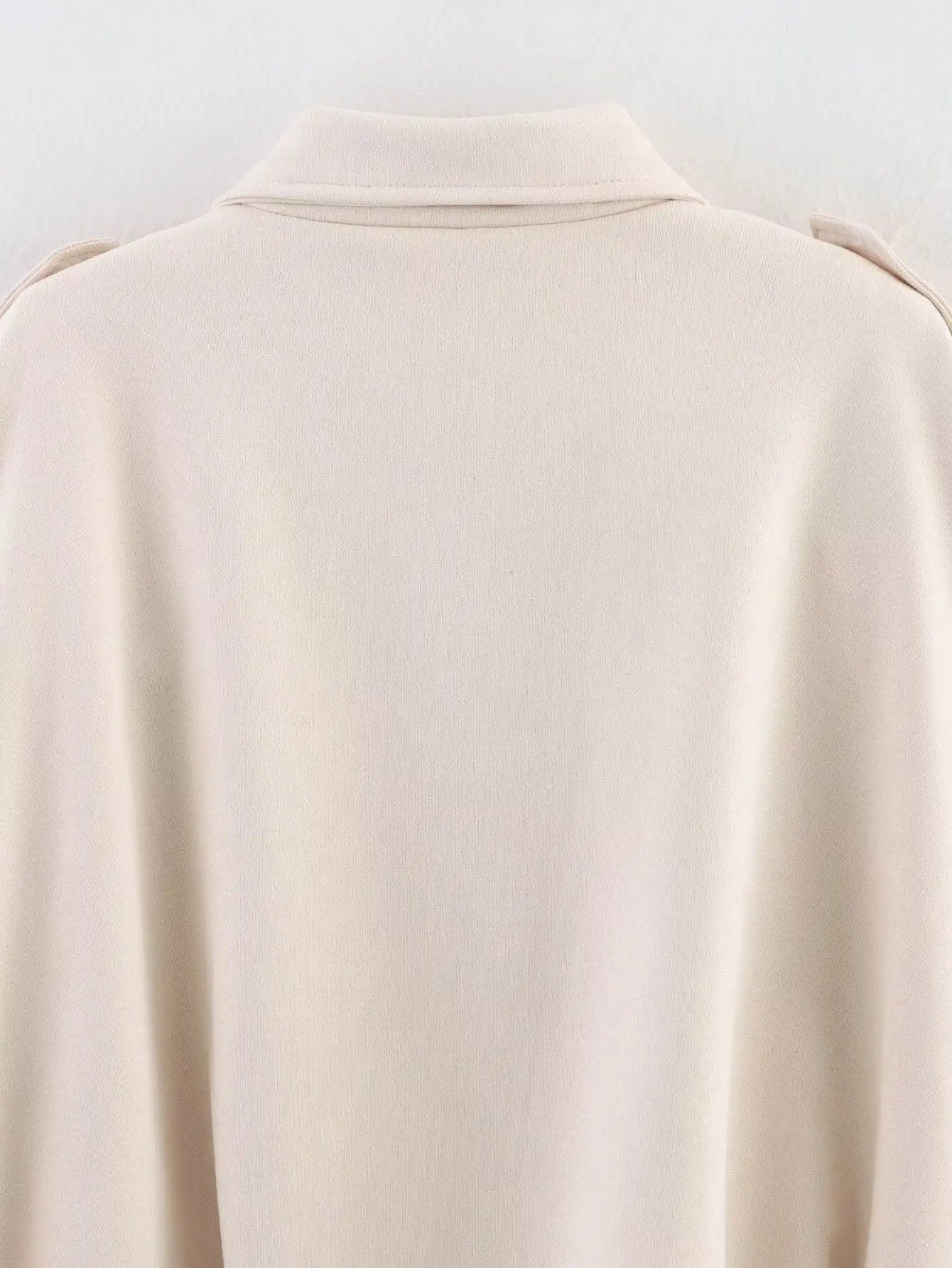 Women's Suede Textured Bomber Jacket Long Sleeve Lapel Collar Loose Coats Casual Outerwear