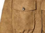 Women's  Faux Fur Collared Zip-Up Jacket with Pockets