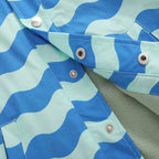 Boys' Jacket Polyester Striped Wave Design Heavyweight Fleece Full-Zip Sporty Winter Outerwear