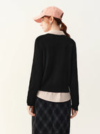 Women's Sweater 100% Wool Crew-Neck Pullover Regular Fit Full-Sleeve Soft Warm Knit Casual Office Winter