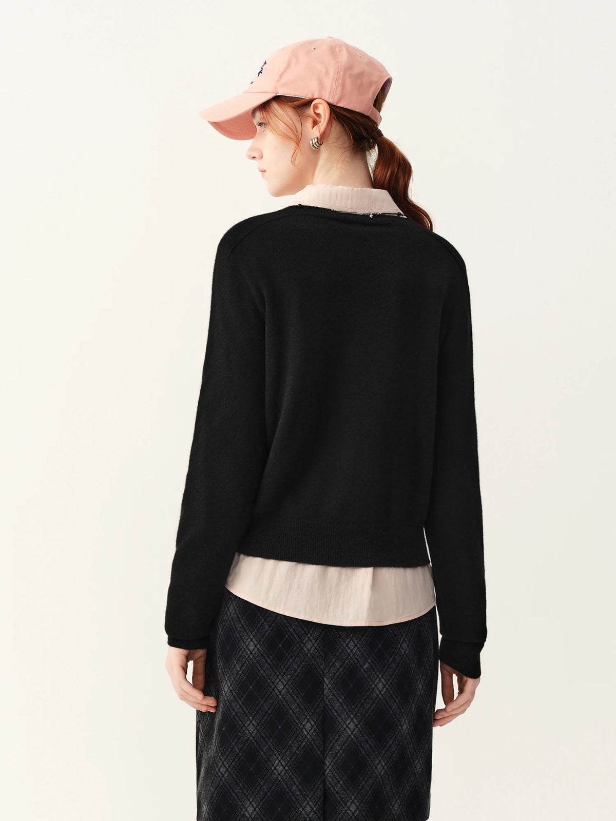 Women's Sweater 100% Wool Crew-Neck Pullover Regular Fit Full-Sleeve Soft Warm Knit Casual Office Winter