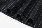 Conjuntos de Sudores para Irmãos Chalet - Conjunto Infantil Pinstripe Preto Envelhecido
