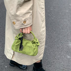 Women's Faux Suede Leather Crossbody Bag with Short Handle