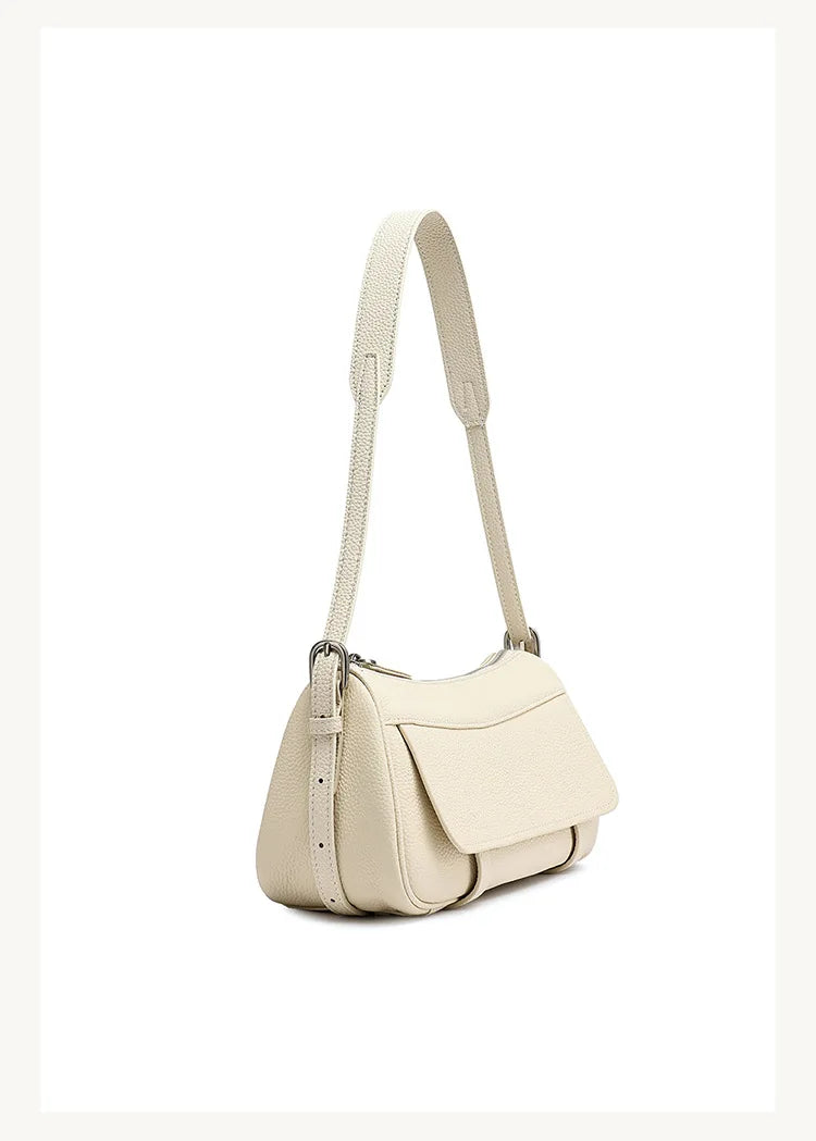 Women's Vintage Genuine Leather Crossbody Bag – Soft Cowhide Bowling Shoulder Bag