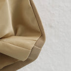 Khaki Belted Short Trench Coat for Women