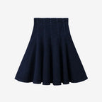 Vestido Varsity de Denim Azul Marinho para Crianças com Bordado
