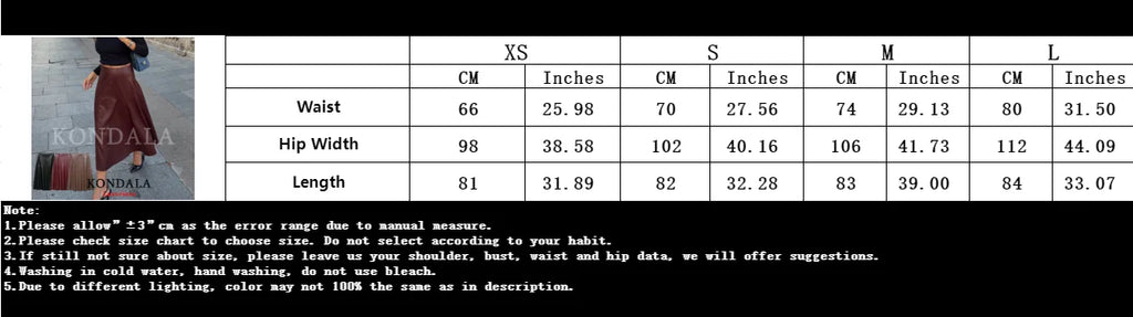 Women's Faux Leather Midi Skirt High-Waisted Pleated Casual Fashion