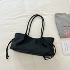 Women's Large Capacity Tote Bag – Hasp Closure, Shoulder Strap, 38×18×10 cm