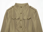 Women's High Street Casual Chic Shorts Suit Single Breasted Jacket Outfit Set