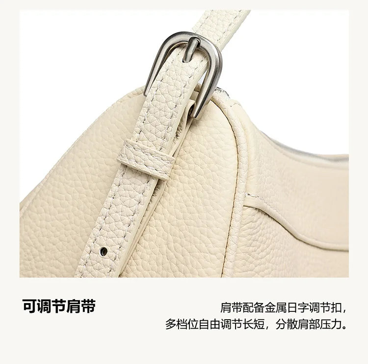 Women's Vintage Genuine Leather Crossbody Bag – Soft Cowhide Bowling Shoulder Bag